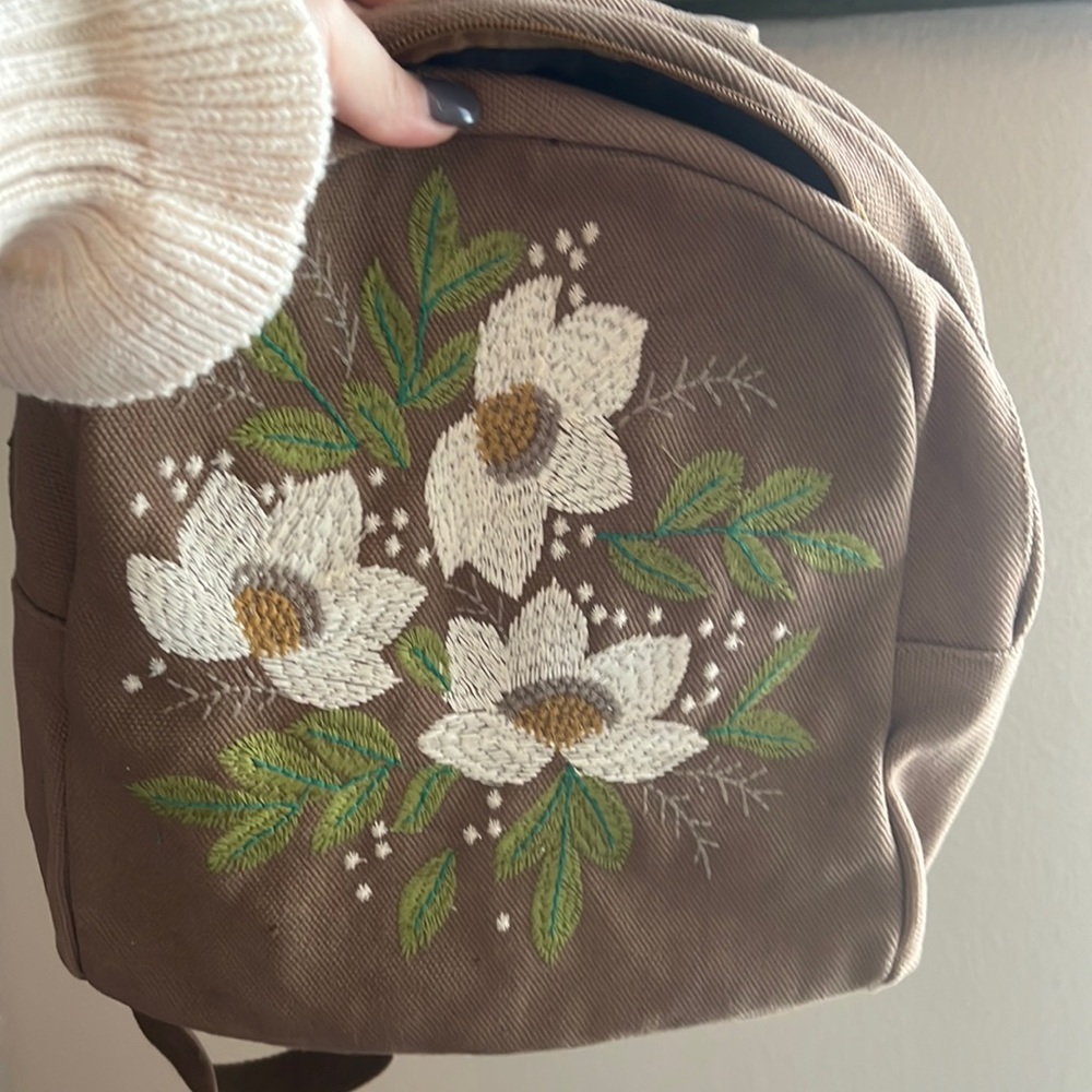 Cute little backpack. Purchased at Earthbound.